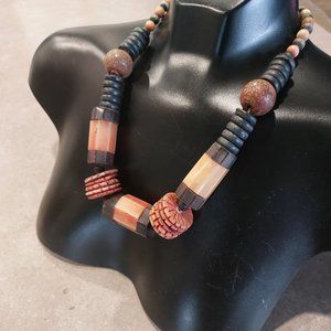 Women's Multi-Beads/Stone & Multi-Colors Stones Statement Necklace  - NWOT